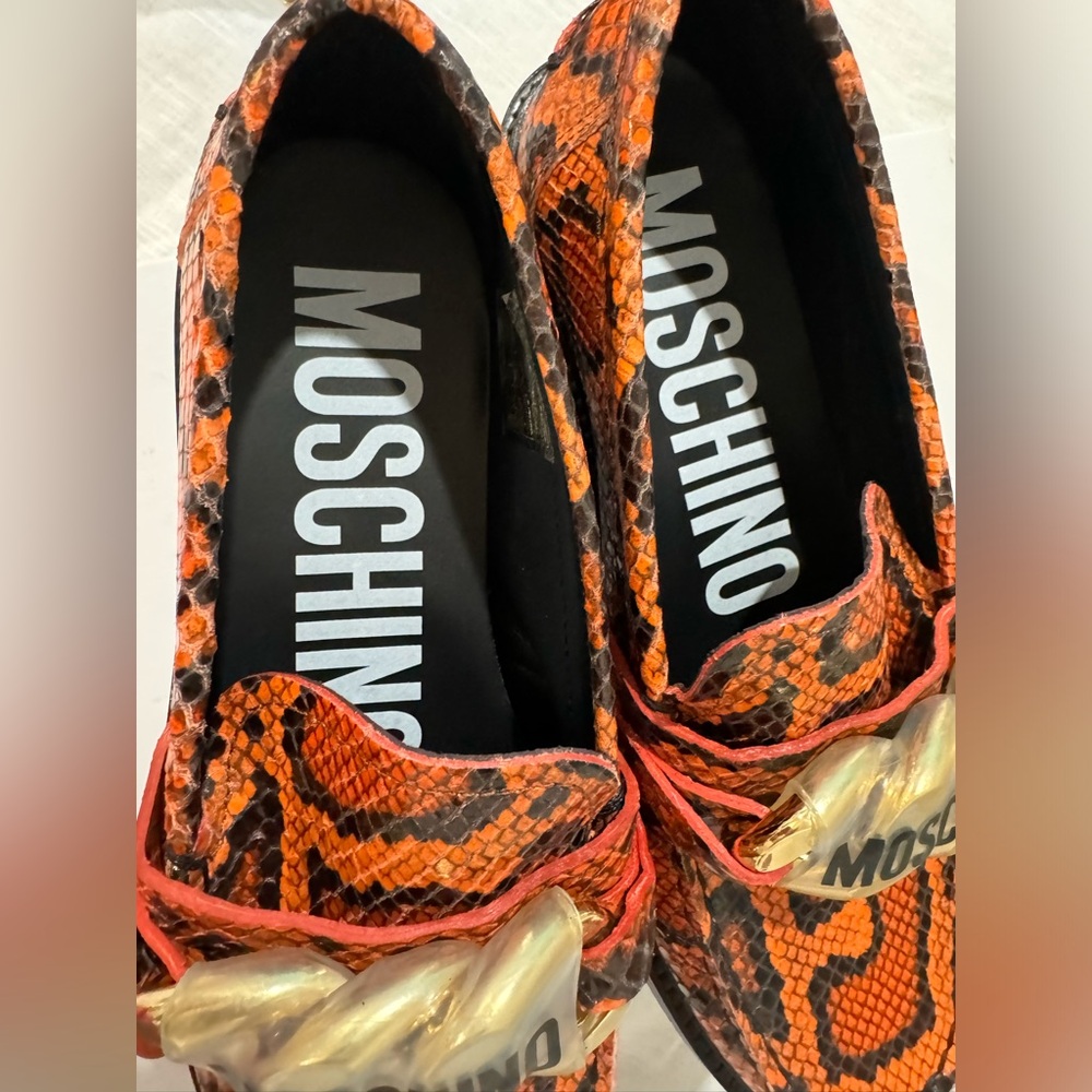 MOSCHINO
Chain Group Python Embossed
Leather Bit Loafers - Picture 8 of 9